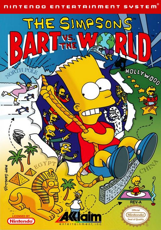 Simpsons, The - Bart vs. the World (USA) box art